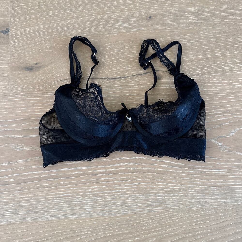Honey Birdette Lace Bra Sofia Size 32C Black